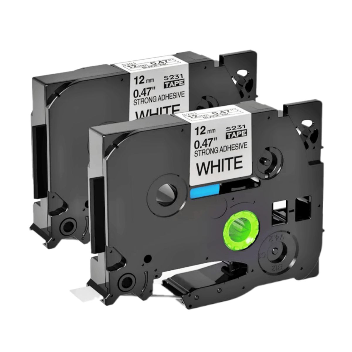 BROTHER - CINTA BROTHER COMPATIBLE TZ2-S231 LETRA NEGRO SOBRE BLANCO
