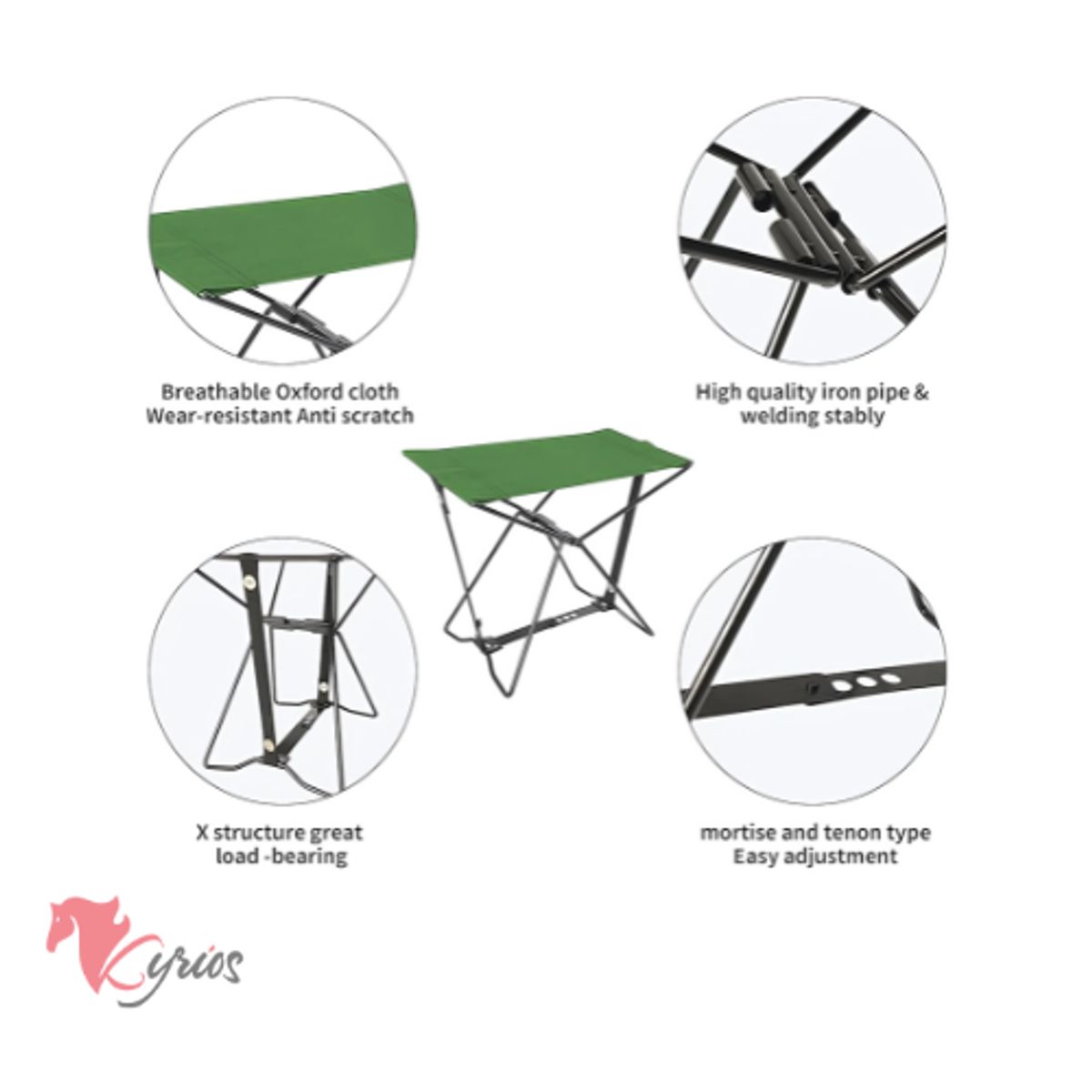 NO LOGO - Taburete Plegable Portátil