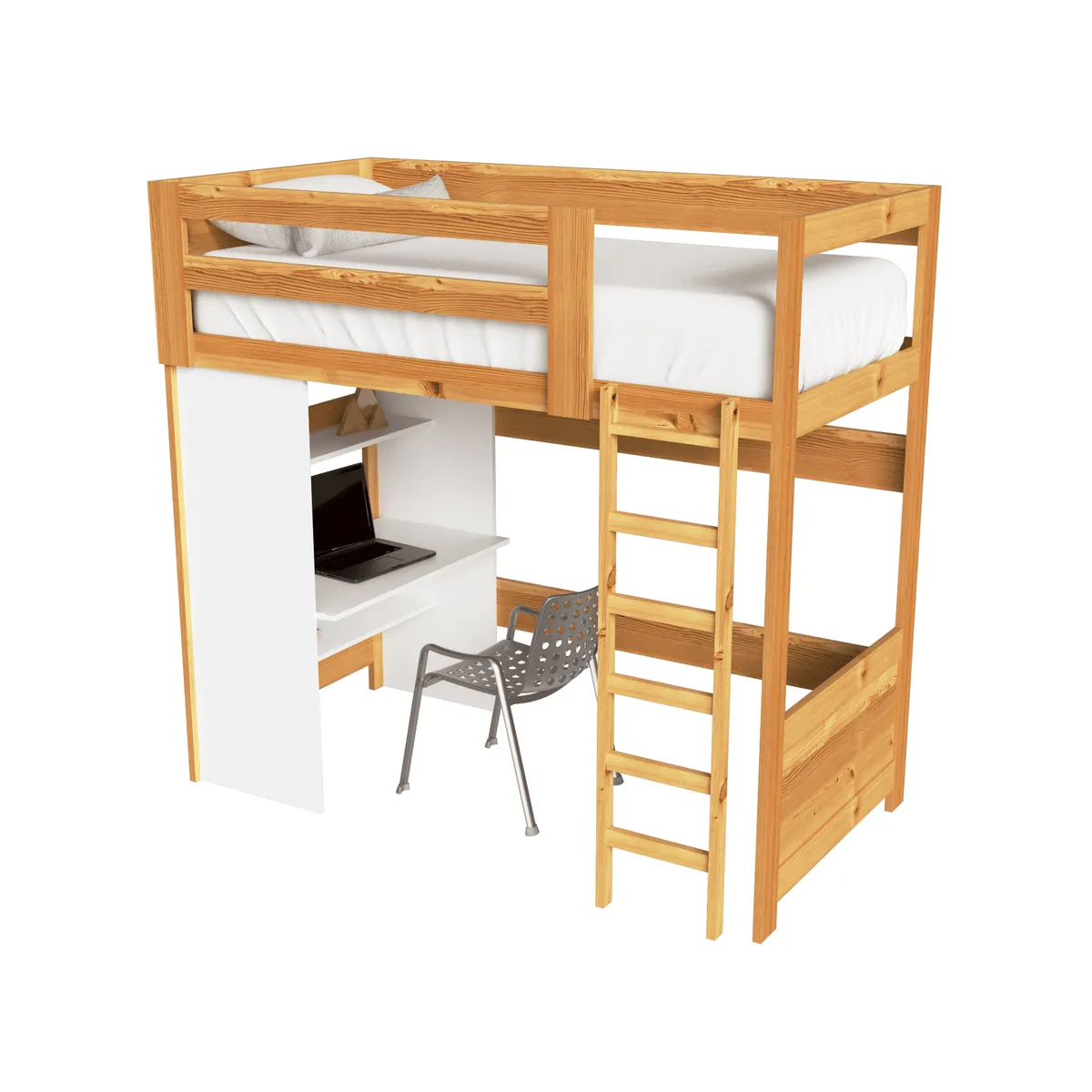 MUEBLES MACRUMO - Camarote de Pino + Escritorio Aurora