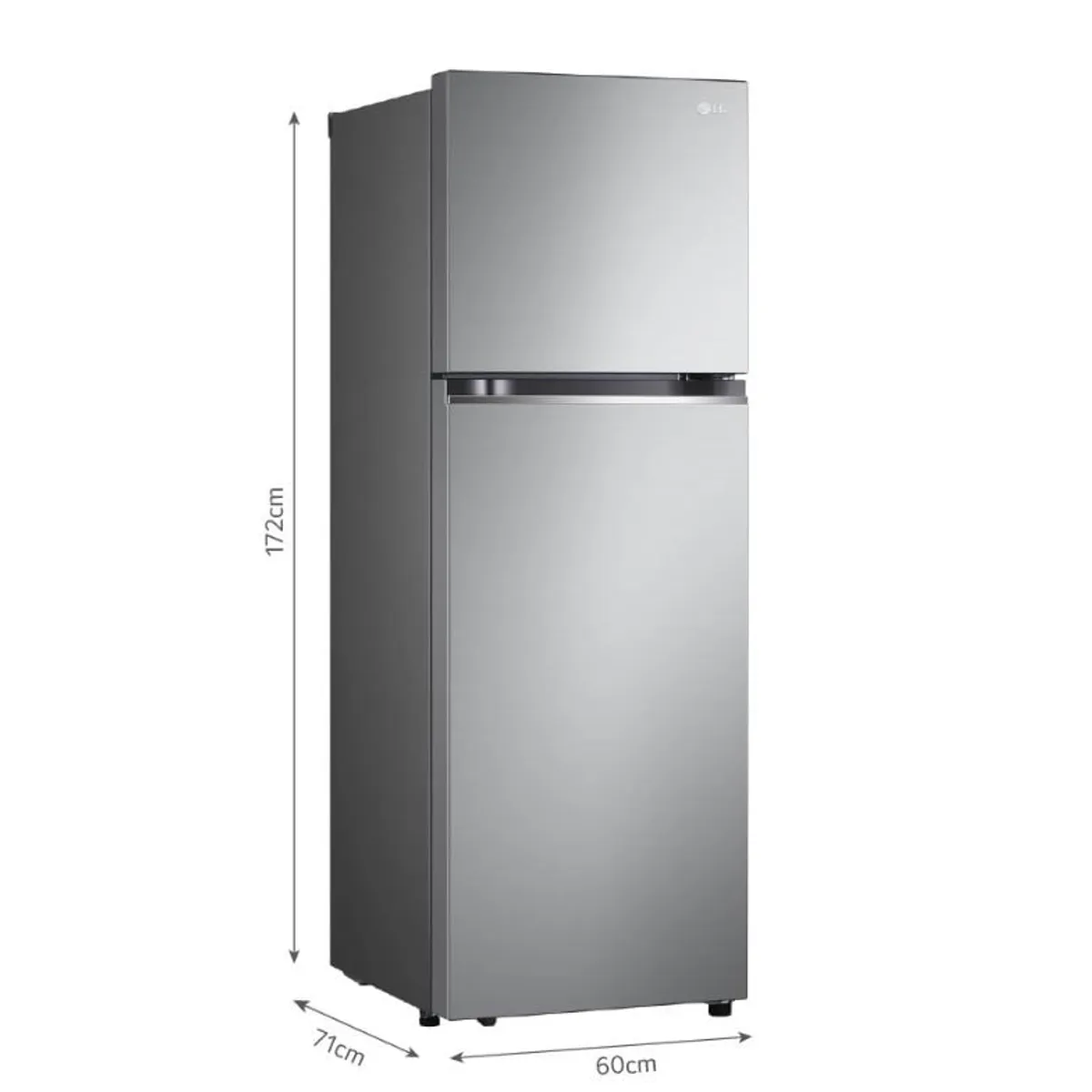 LG - REFRIGERADORA LG 335L GT33BPP TOP FREEZER DOOR COOLING PLATEADA