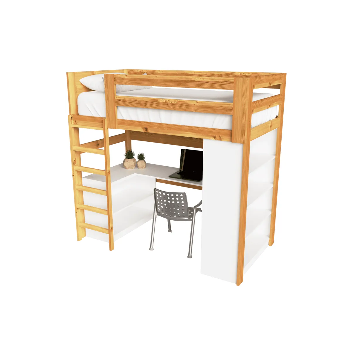 MUEBLES MACRUMO - Camarote de Pino + Escritorio Naútico