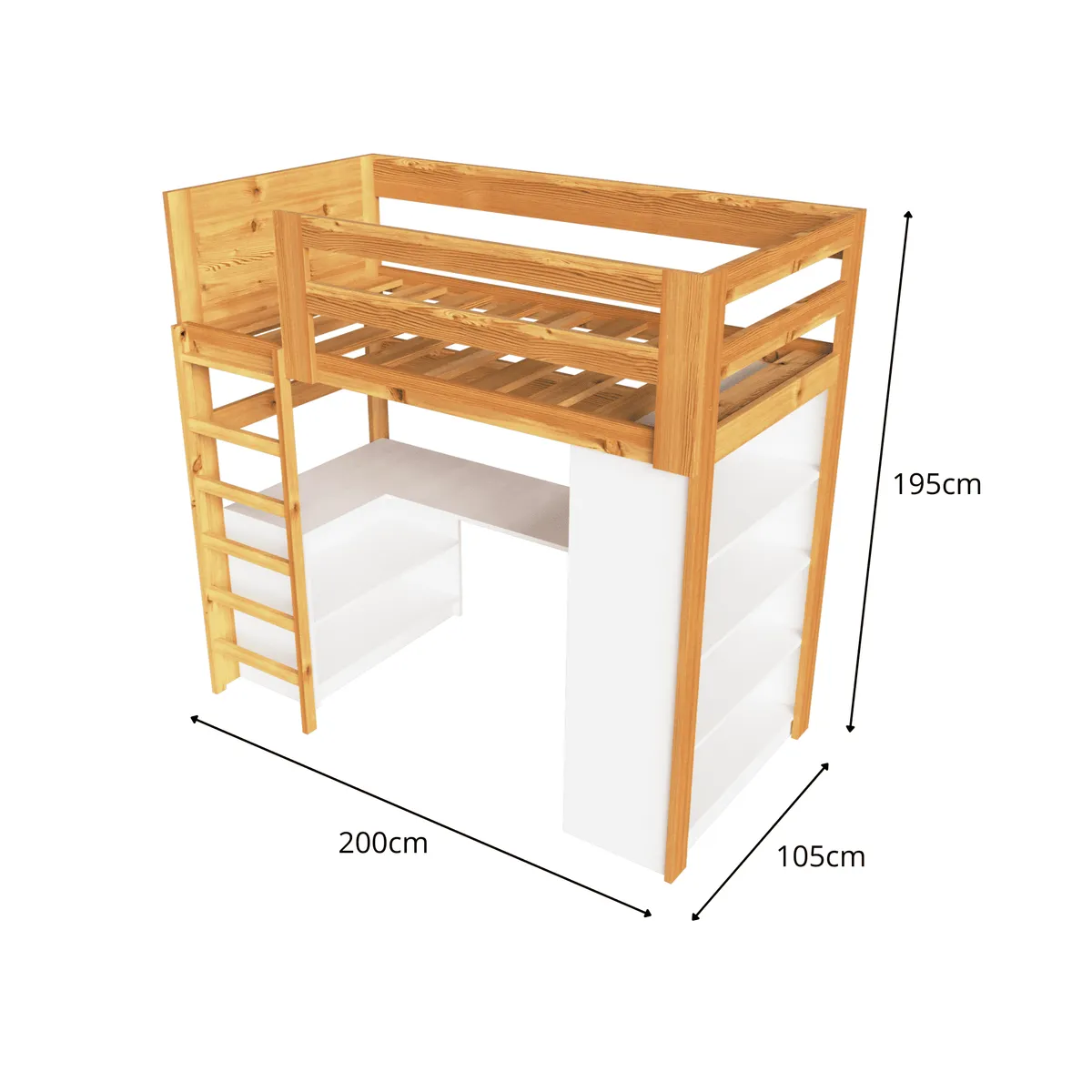 MUEBLES MACRUMO - Camarote de Pino + Escritorio Naútico