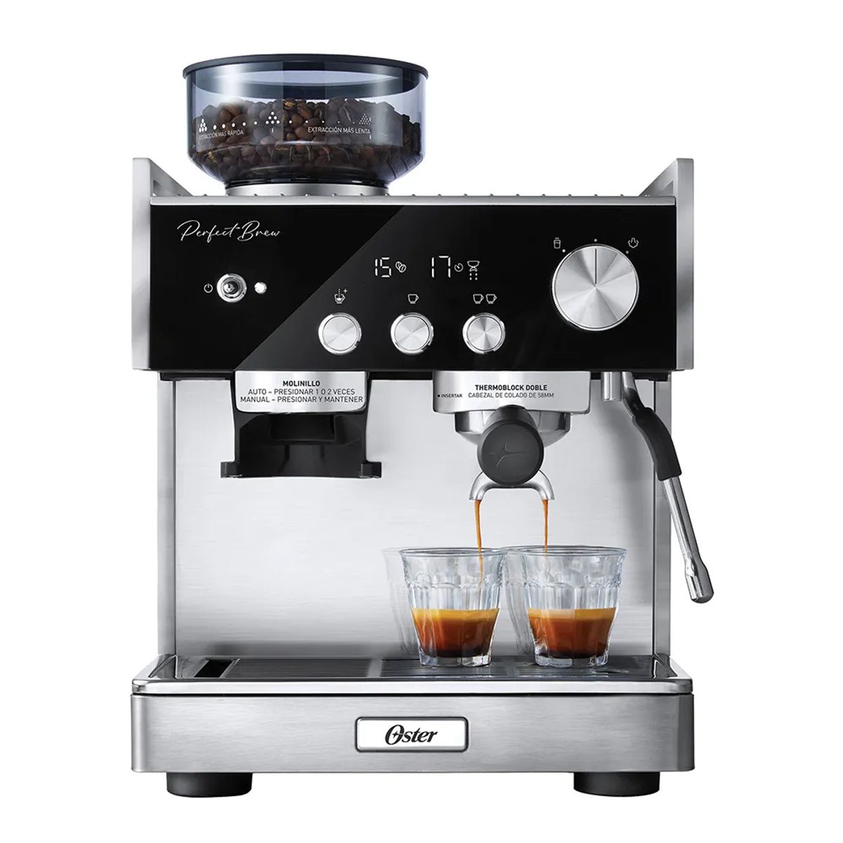 OSTER - Cafetera para Espresso Oster® Perfect Brew Máxima BVSTEM7400