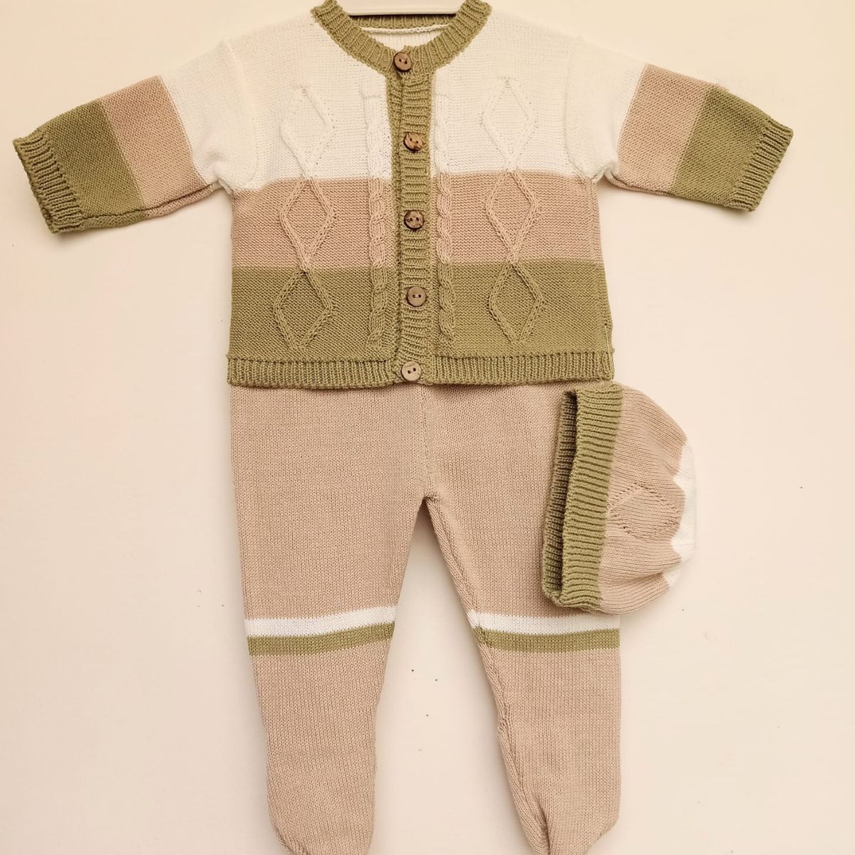 GENERICO - Conjunto Tricolor bebe MANDALAY KNITS