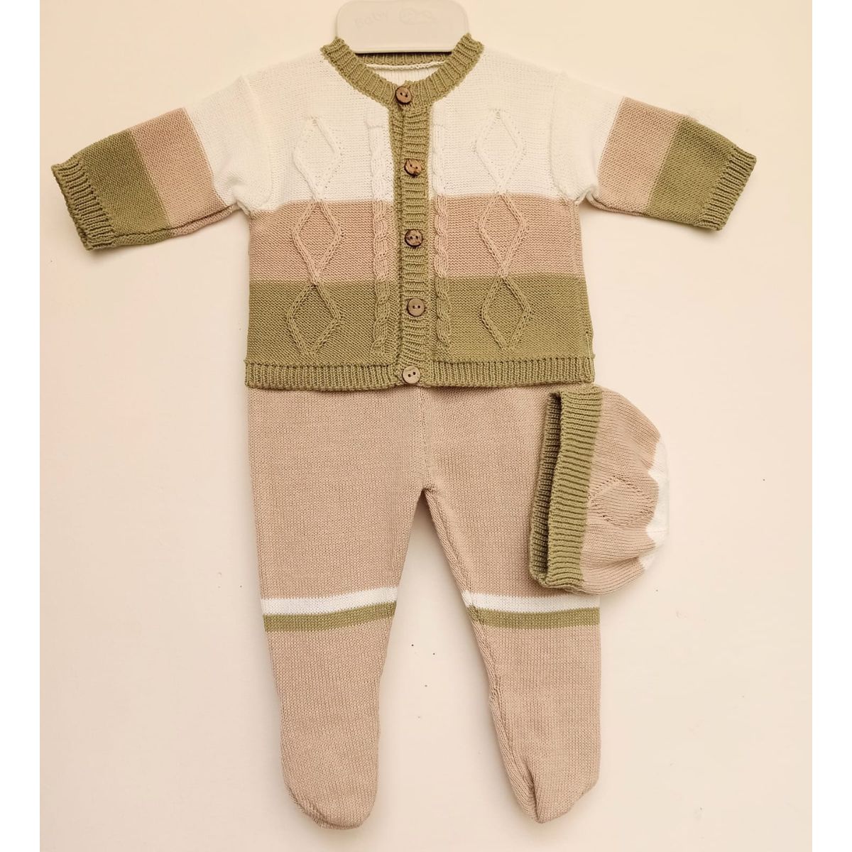 GENERICO - Conjunto Tricolor bebe MANDALAY KNITS