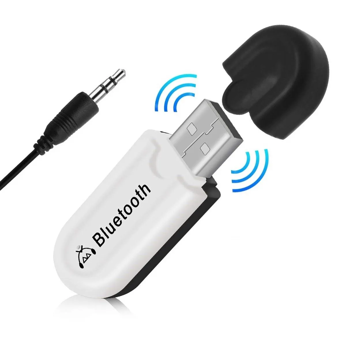 GENERICO - Adaptador Receptor de Audio Bluetooth USB para Auto y Equipo de Sonido