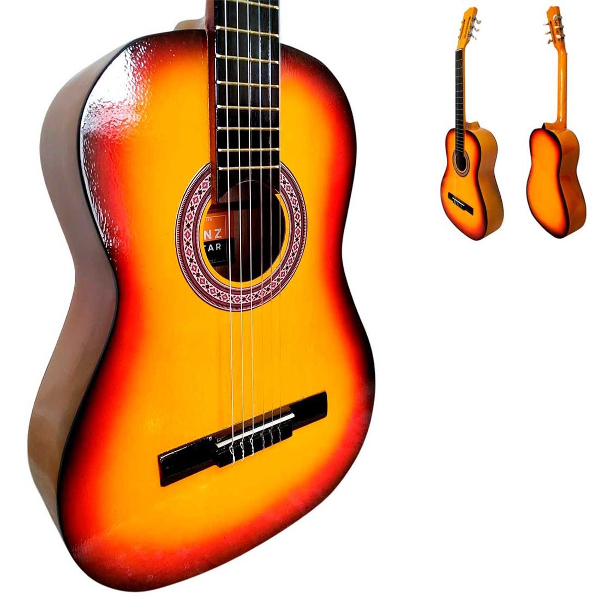 FEINZ - Guitarra Nacional Mod Clasico en Acabado Rustico - Sunburst