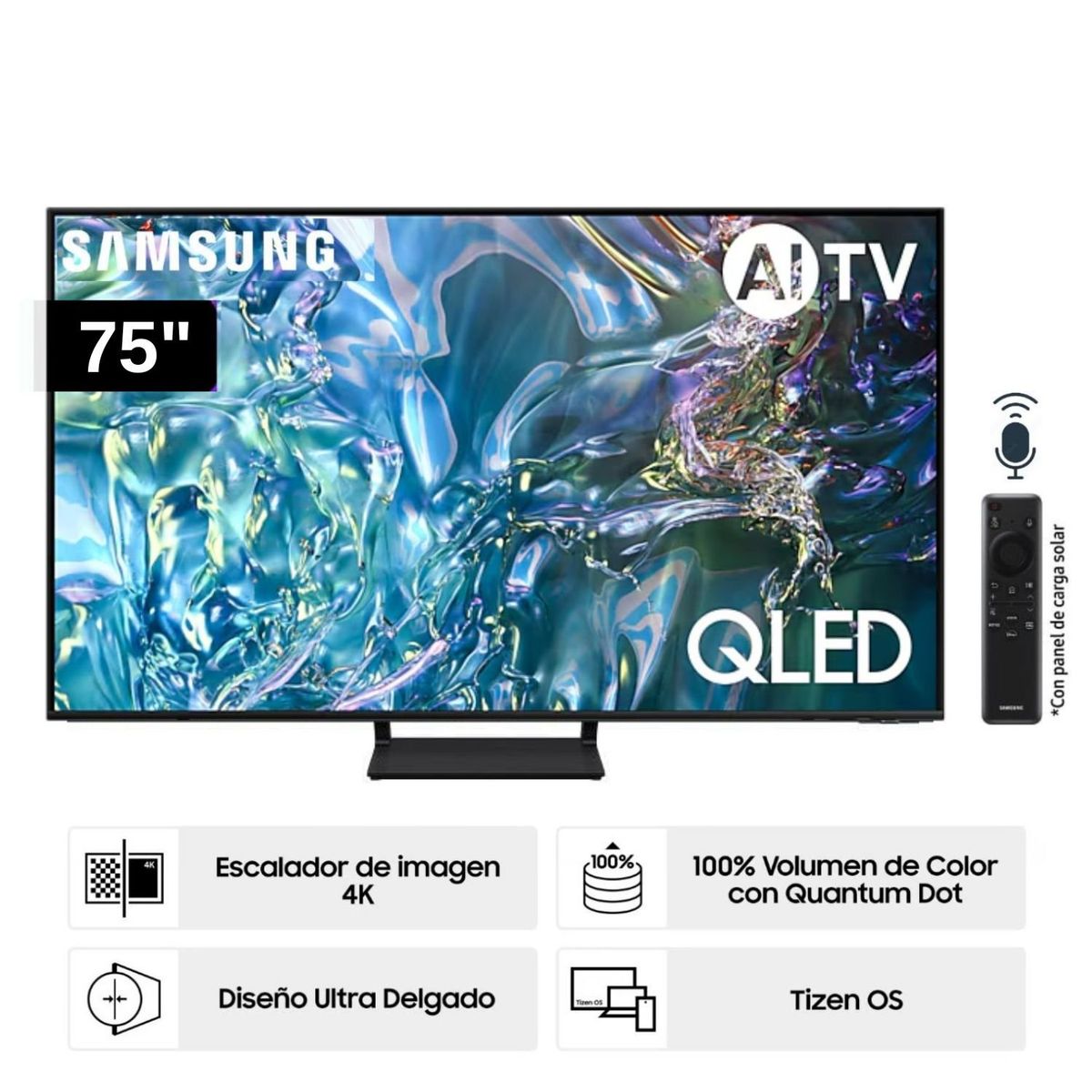 SAMSUNG - Televisor Samsung QLED Tizen OS Smart Tv 75 4K QN75Q65DAGXPE