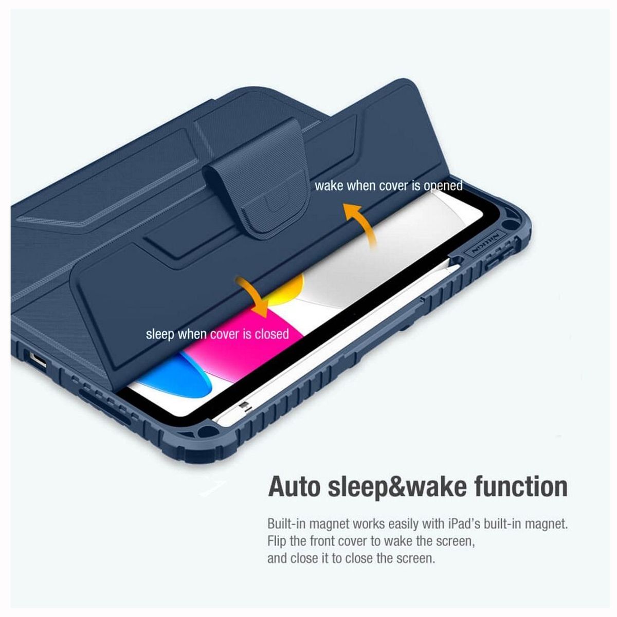 NILLKIN - Funda Nillkin Bumper Para iPad 10ma 11va Generación A16 - Azul