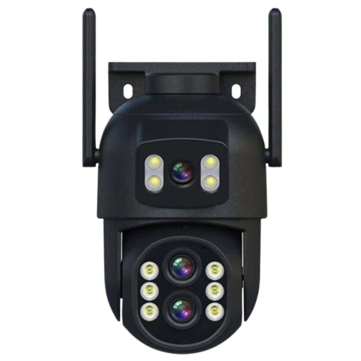SEISA - Cámara de Seguridad IP Full HD 360° WiFi Doble Lente Zoom 10x SEISA IPCSY9 Negro