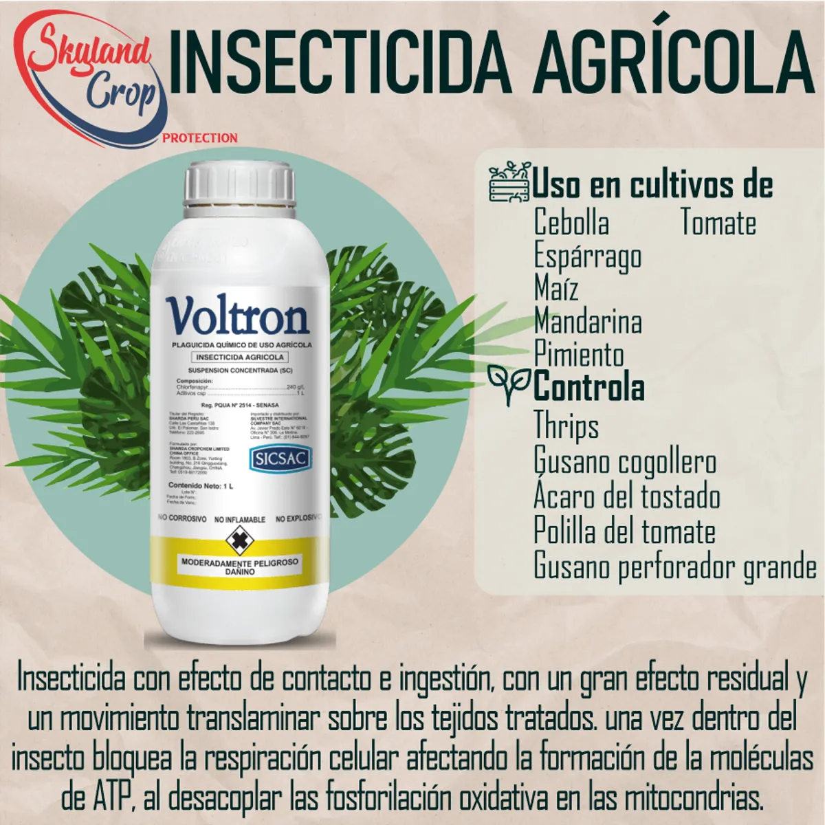 GENERICO - VOLTRON 1L INSECTICIDA  AGRÍCOLA