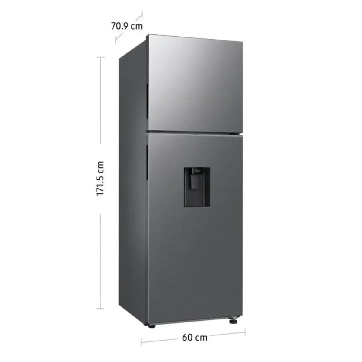 SAMSUNG - Refrigeradora Samsung Top Mount Freezer 341 Lt RT35DG5720S9 Silver