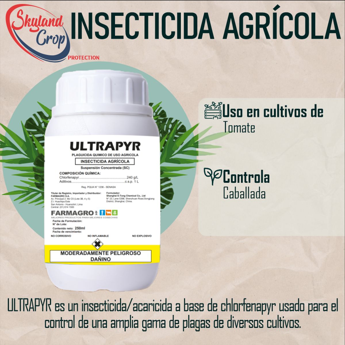 GENERICO - ULTRAPYR 250mL INSECTICIDA AGRÍCOLA