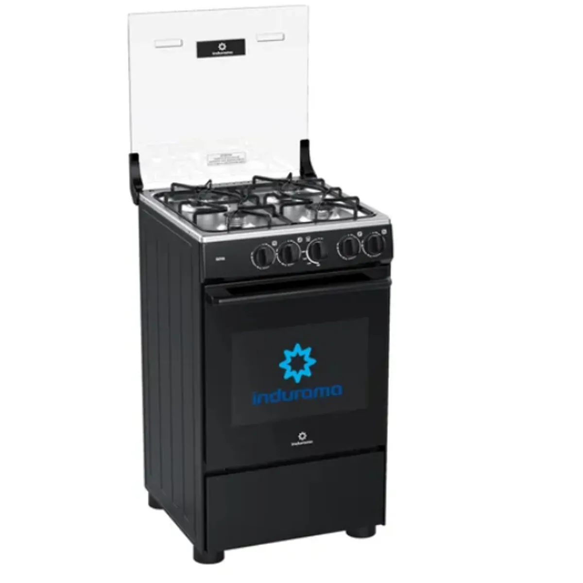 INDURAMA - Cocina Indurama Goya De Pie a Gas 4 Quemadores Negro