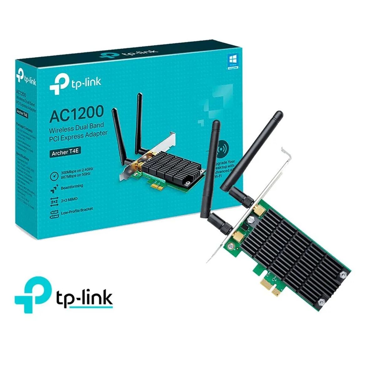 TP LINK - ADAPTADOR PCI WIFI DUAL BAND 2GHZ 5GHZ TP-LINK ARCHER T4E AC1200