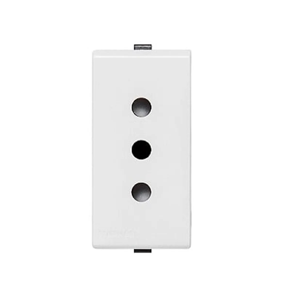 SINTHESI - DADO TOMACORRIENTE TRES EN LINEA CON TIERRA DE 1 MODULO S22