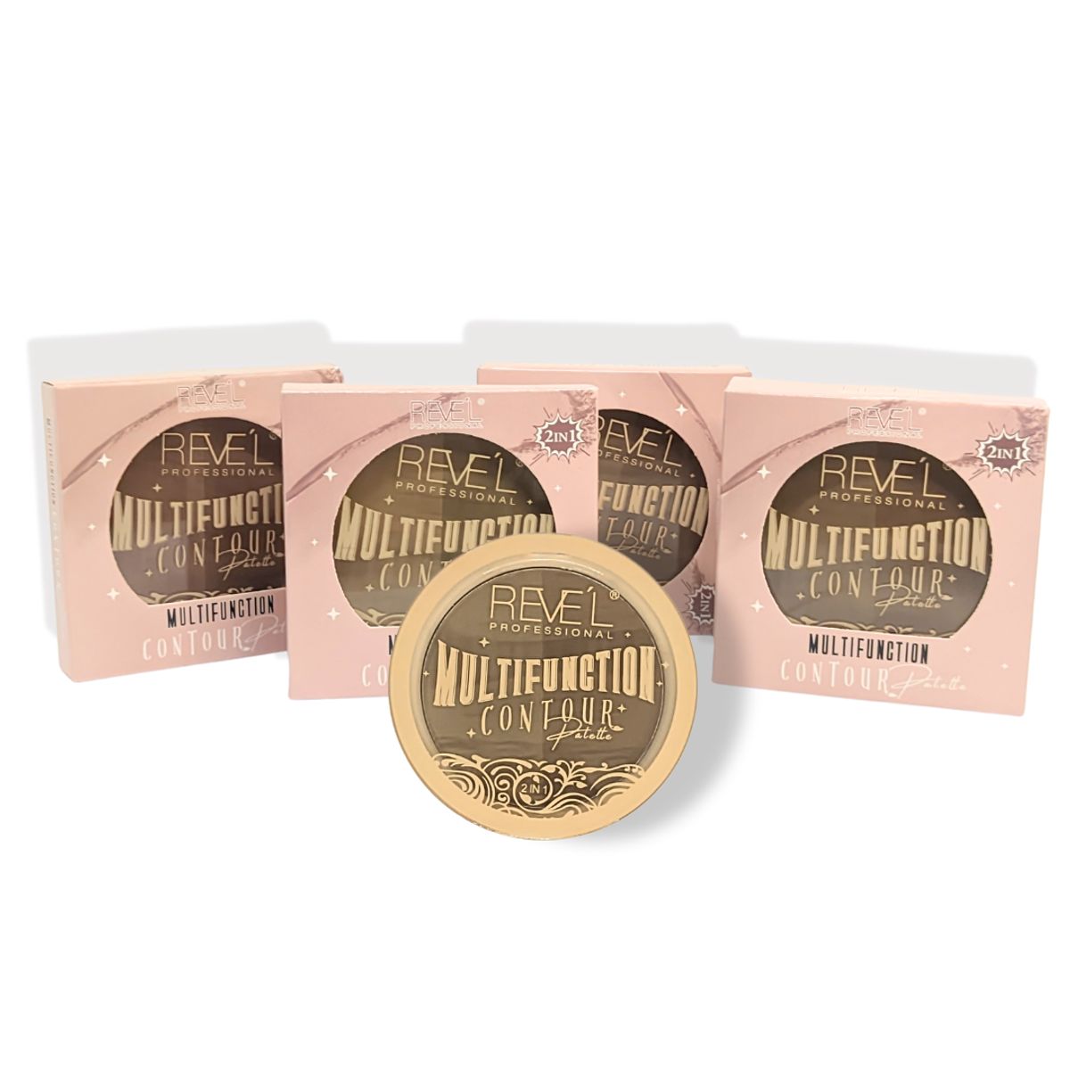 REVEL - Contorno Duo en polvo compacto Matte 4 tonos - TONO 3