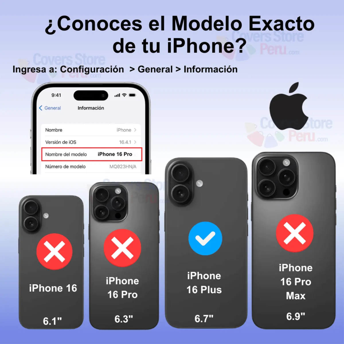 GENERICO - Funda para iPhone 16 Plus Ahumado con Anillo Negro Antishock