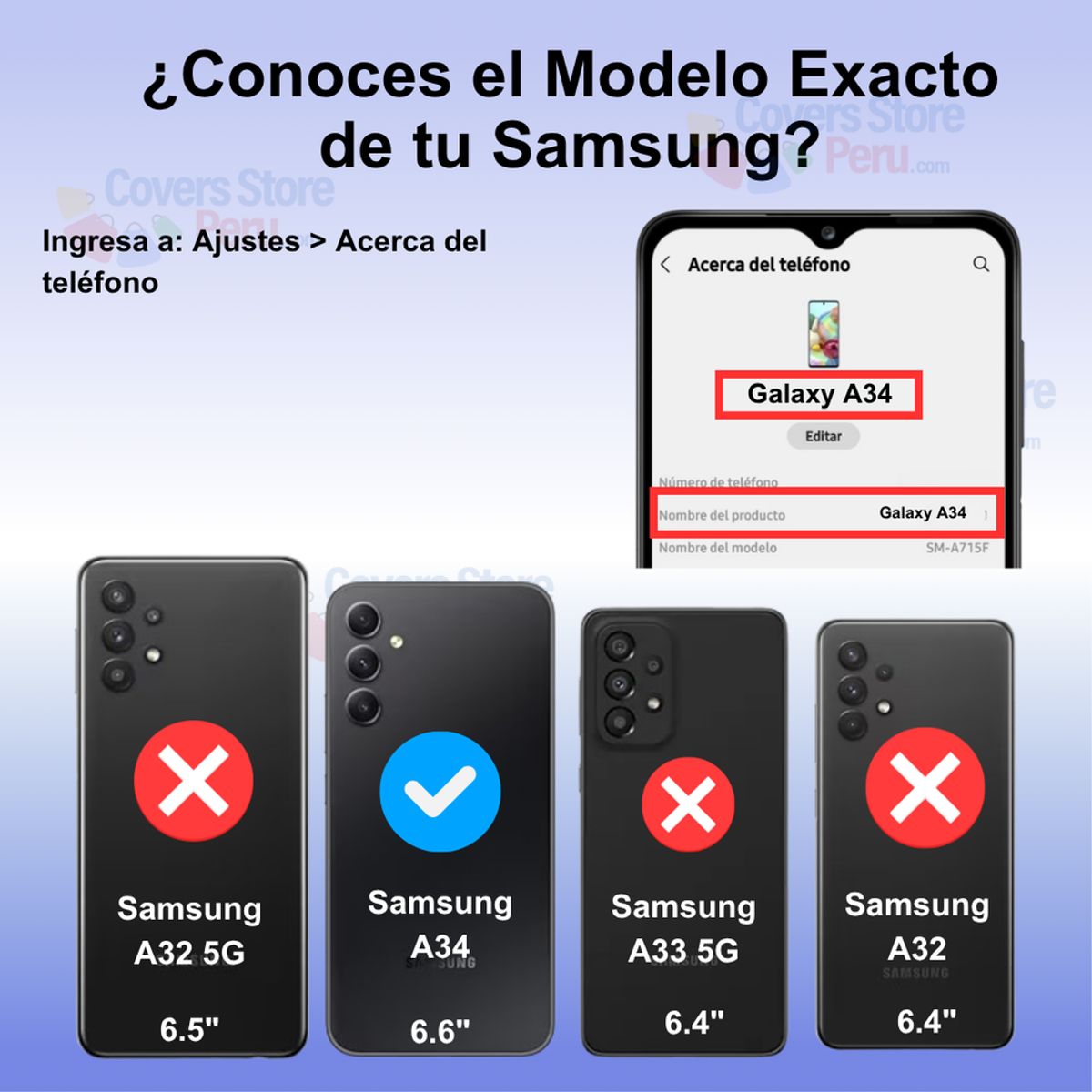 GENERICO - Funda para Samsung A34 5G Ahumado con Anillo Negro Antishock