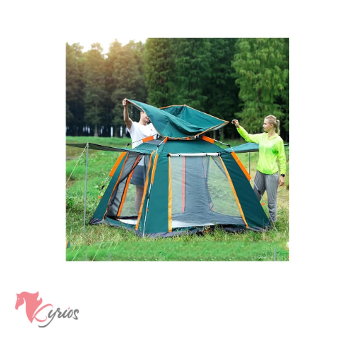 NO LOGO - Tienda De Campaña Desplegable Impermeable Para  6 Personas