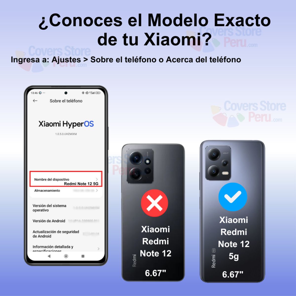GENERICO - Funda para Xiaomi Redmi Note 12 5G Ahumado con Anillo Azul Antishock