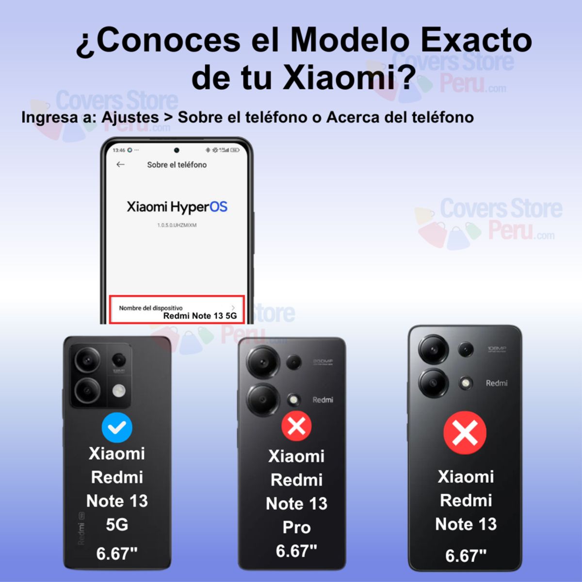 GENERICO - Funda para Xiaomi Redmi Note 13 5G Ahumado con Anillo Azul Antishock