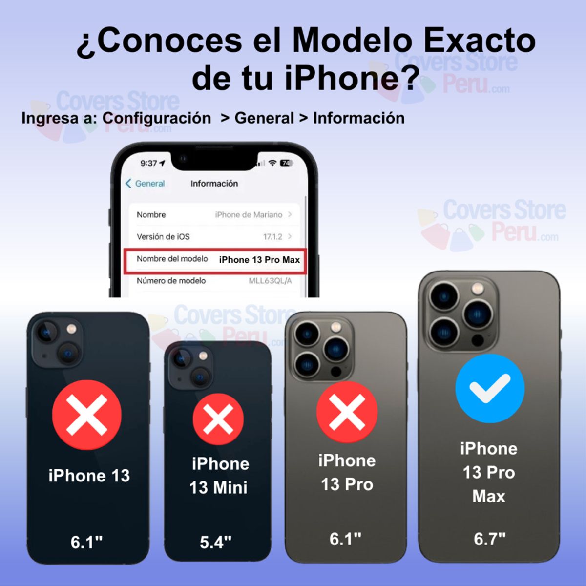 GENERICO - Funda para iPhone 13 Pro Max Ahumado con Anillo Azul Antishock