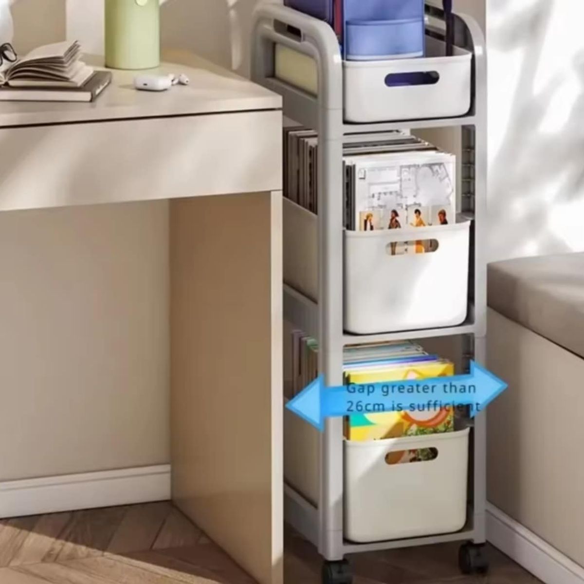 GENERICO - Carrito Organizador de Cocina y Almacenamiento Multifuncion de Hogar