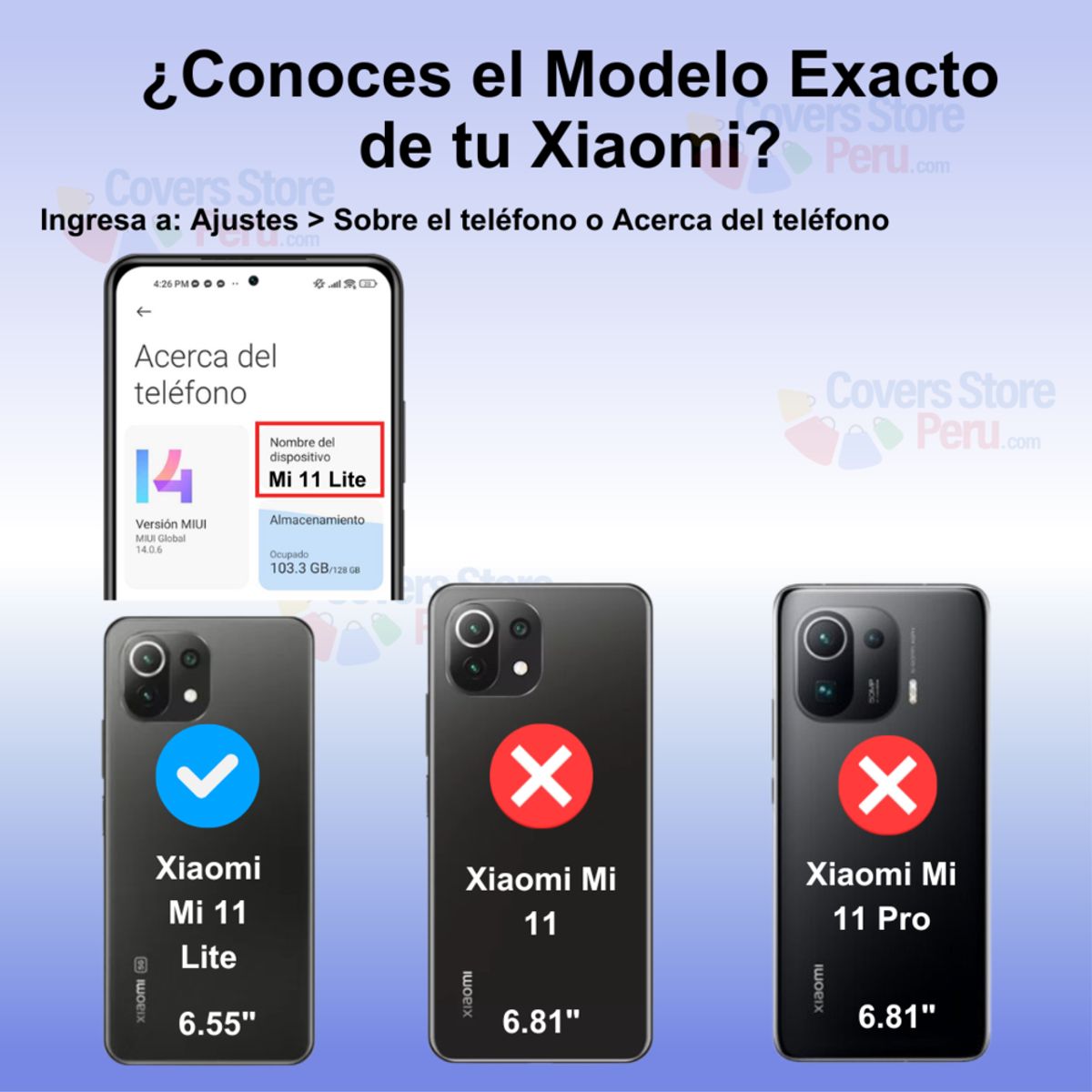 GENERICO - Funda para Xiaomi Mi 11 Lite Ahumado con Anillo Azul Antishock