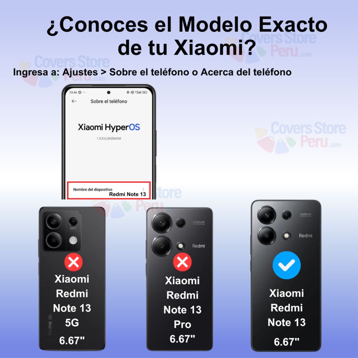 GENERICO - Funda para Xiaomi Redmi Note 13 4G Ahumado con Anillo Azul Antishock