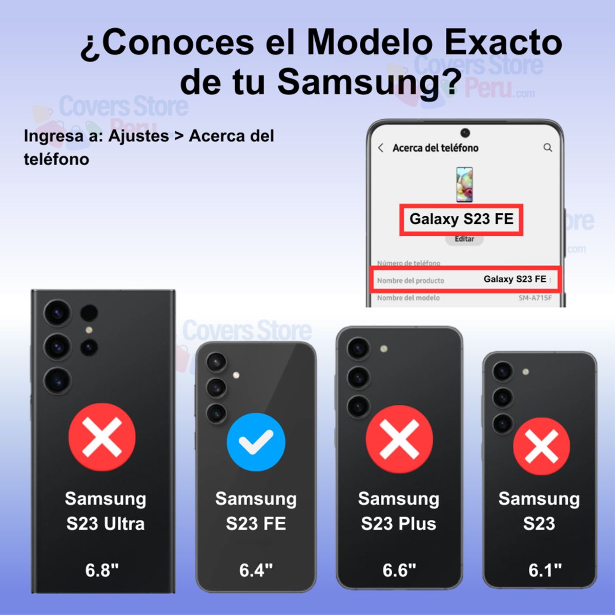 GENERICO - Funda para Samsung S23 Fe Ahumado con Anillo Rojo Antishock Resistente