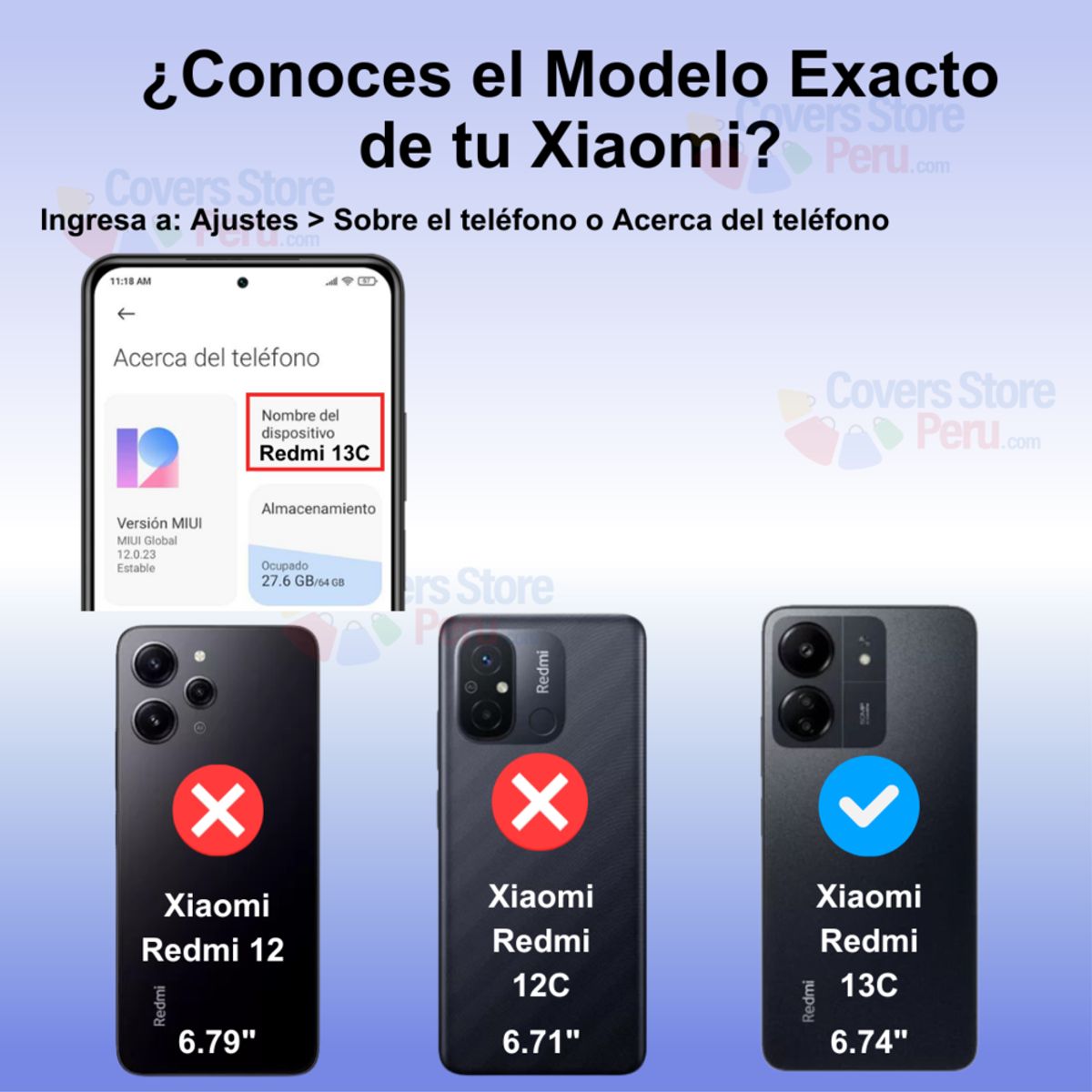 GENERICO - Funda para Xiaomi Redmi 13C Ahumado con Anillo Rojo Antishock