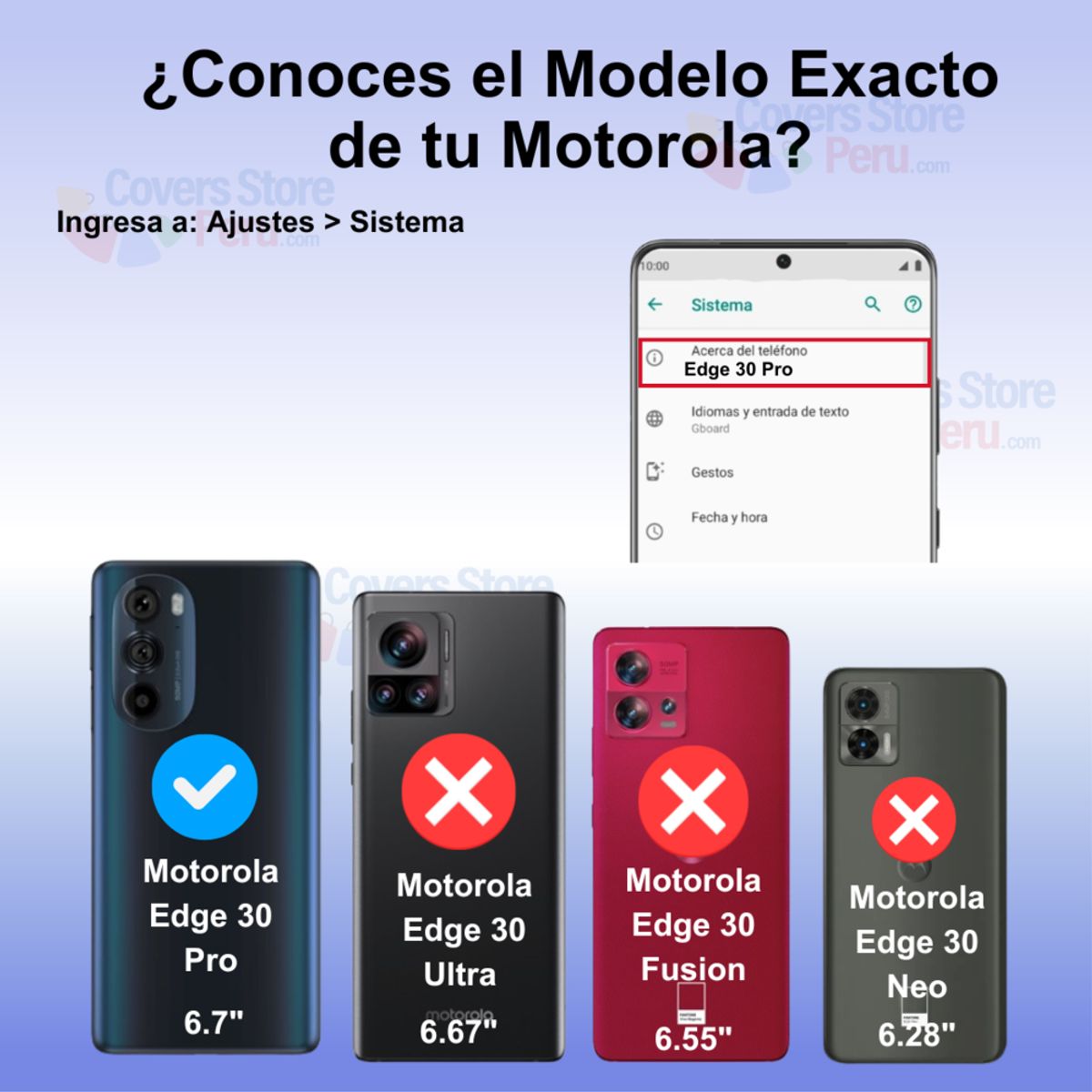 GENERICO - Funda para Motorola Edge 30 Pro Ahumado con Anillo Azul Antishock