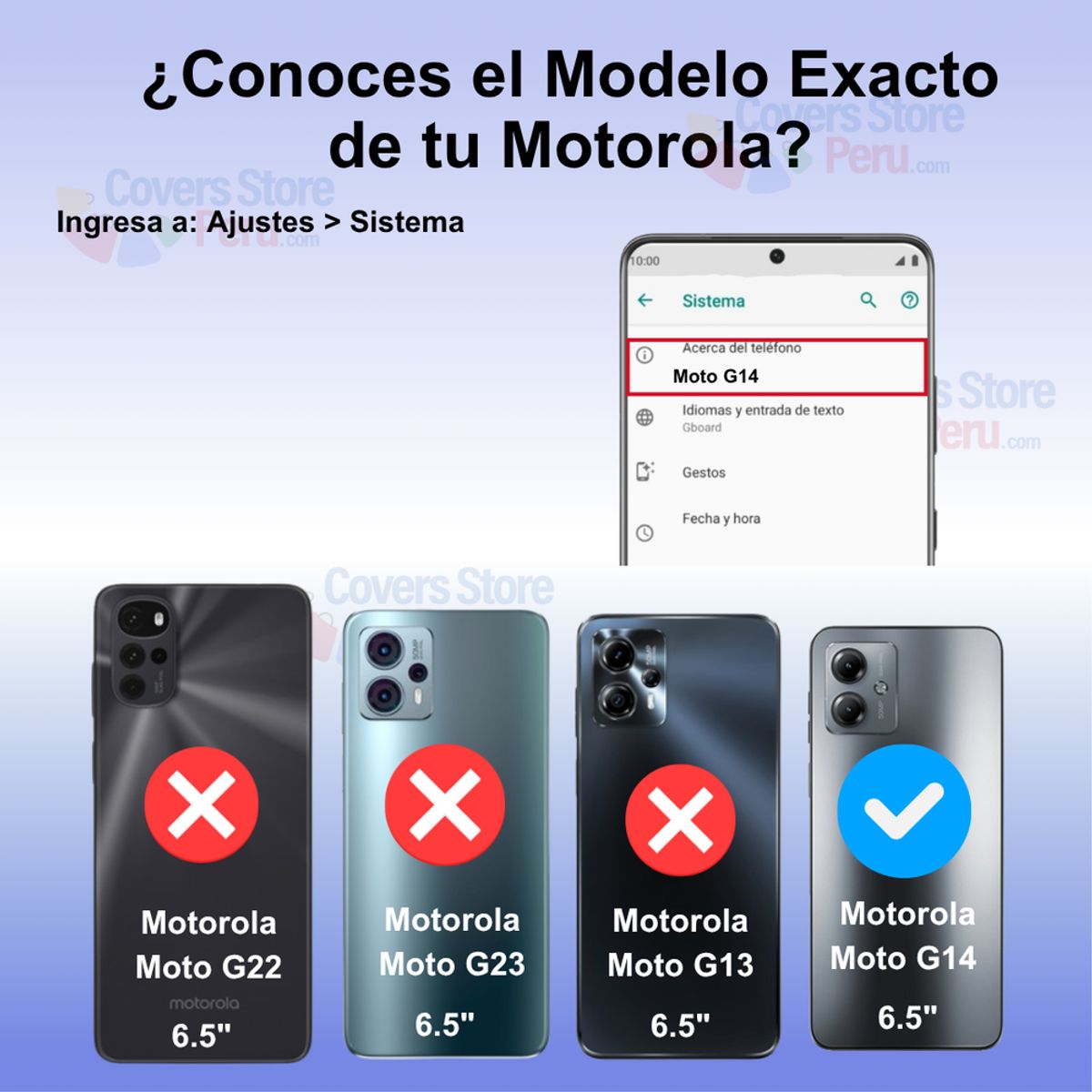 GENERICO - Funda para Motorola G14 Ahumado con Anillo Azul Antishock Resistente