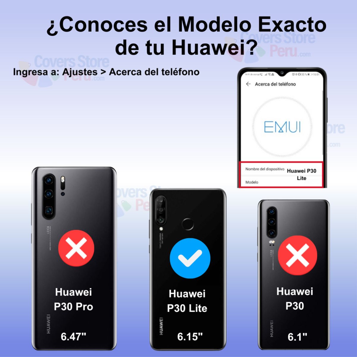 GENERICO - Funda para Huawei P30 Lite Ahumado con Anillo Rojo Antishock