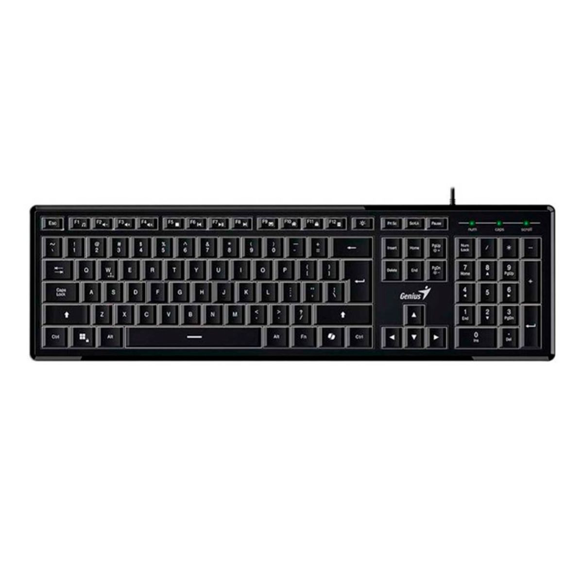 GENIUS - TECLADO GENIUS SLIMSTAR 820 AI COPILOT USB SP NEGRO PN 31310055401