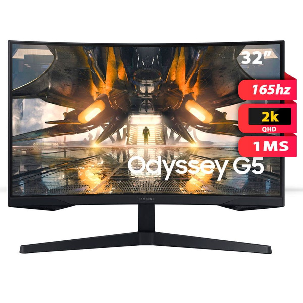 SAMSUNG - Monitor Samsung Odyssey G5 Ls32cg552elxpe 32 2k 165hz