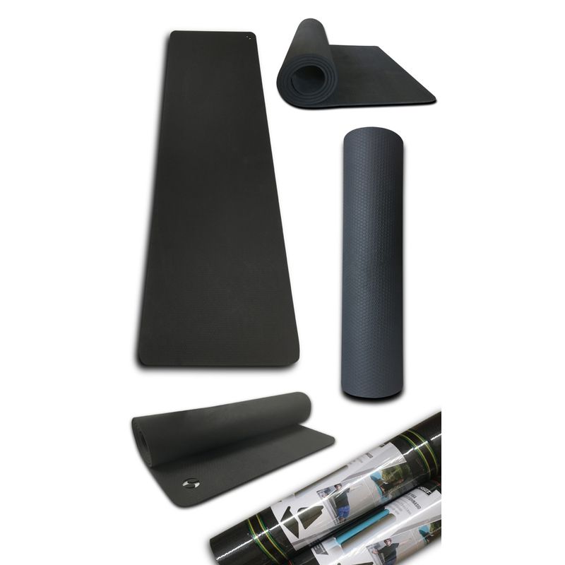 SUNSET BOARD - Mat de yoga o colchoneta para ejercicios negro de 6mm