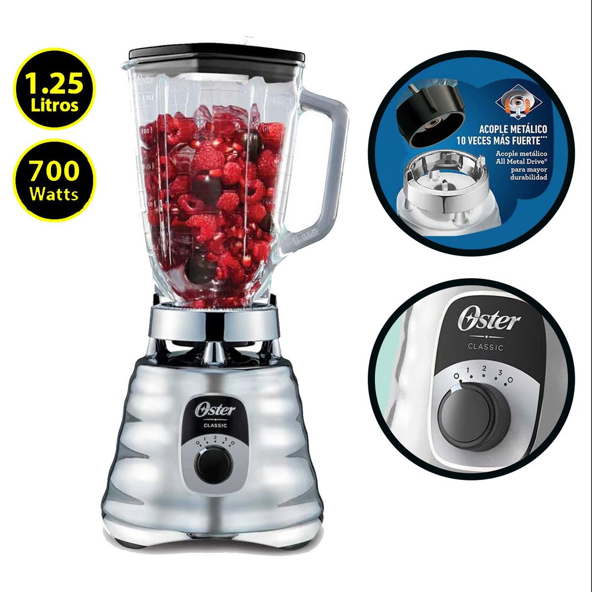 OSTER - Licuadora Clásica Oster BLST4655 1.25 Lts