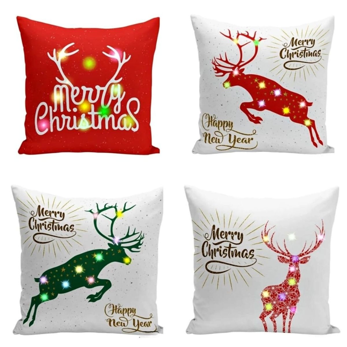 GENERICO - Cojin Navideños pack de 4