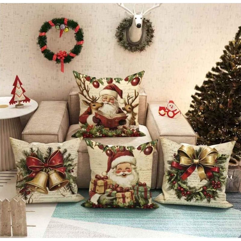 GENERICO - Cojin Navideños pack de 4