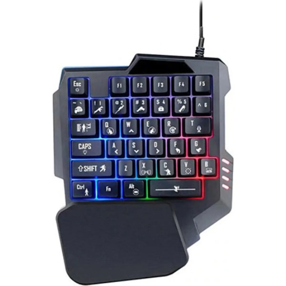 OEM - Teclado Gamer Rg Aoas 1 Mano Luces Reposador M-1100