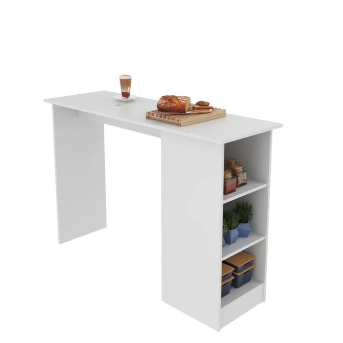 GENERICO - Mesa Desayunador Lycia Blanco R&R MUEBLES