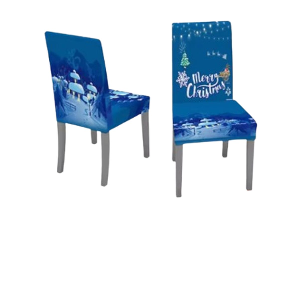GENERICO - Funda Navideña Para Silla Pack x4