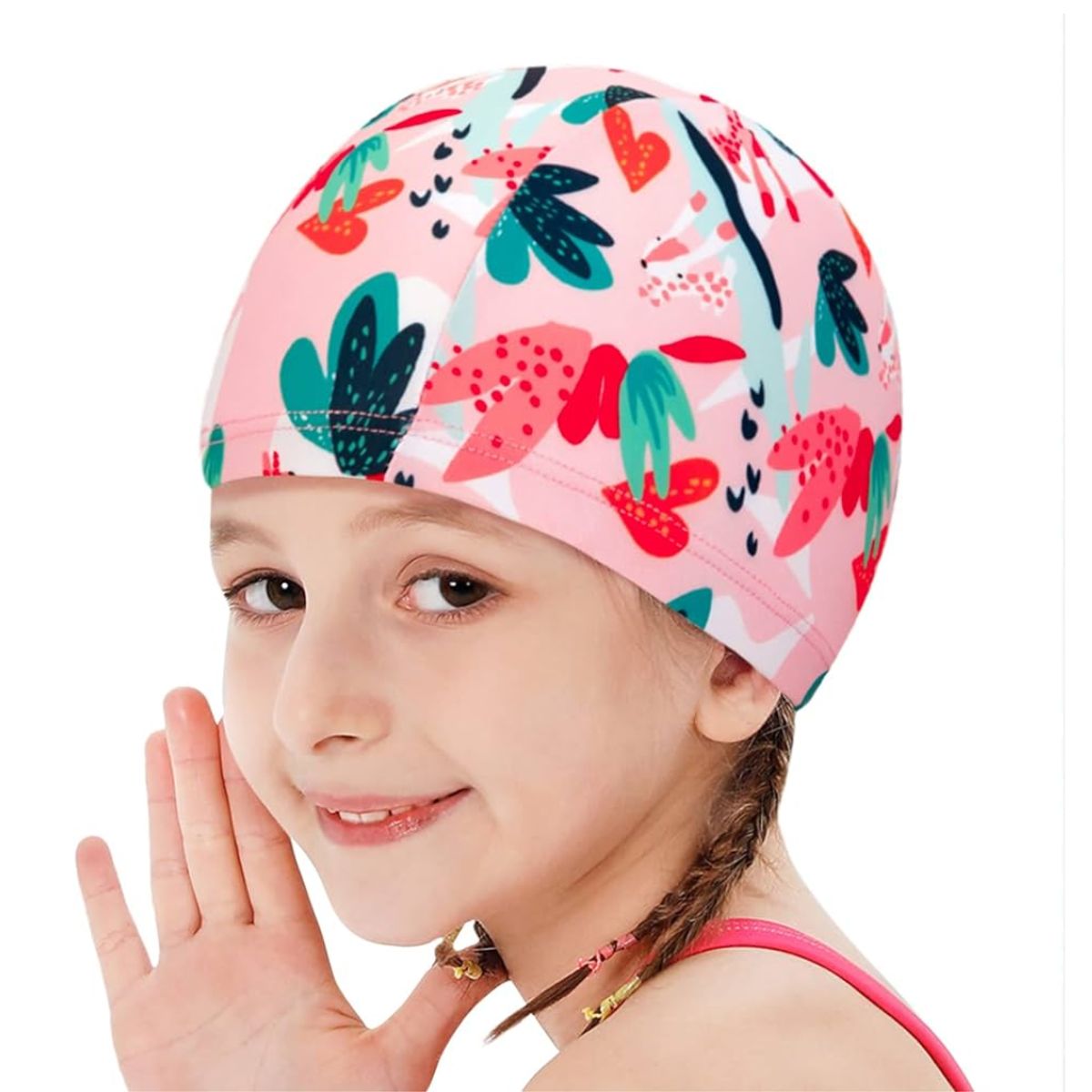 GENERICO - Gorro De Natación De Tela Licra Niña Con Elástico