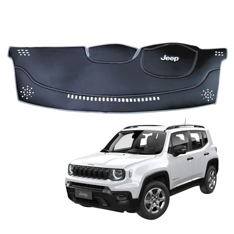 TECGO - PROTECTOR DE TABLERO TIPO JEEP RENEGADE 2023 TACTO CUERO
