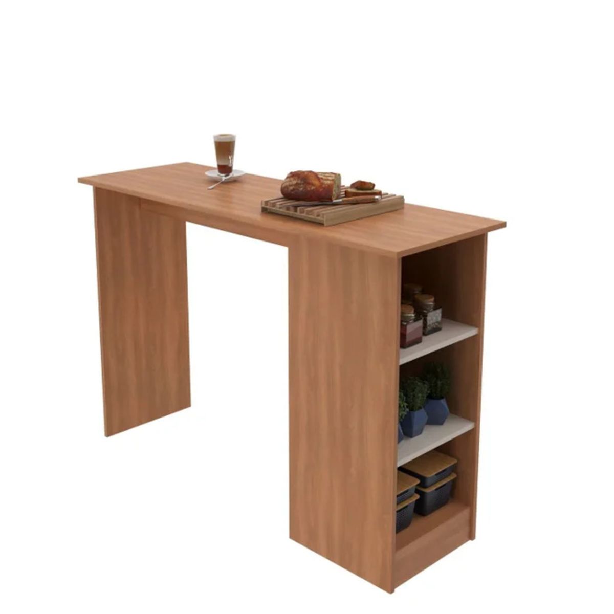 GENERICO - Mesa Desayunador  Marrón R&R MUEBLES