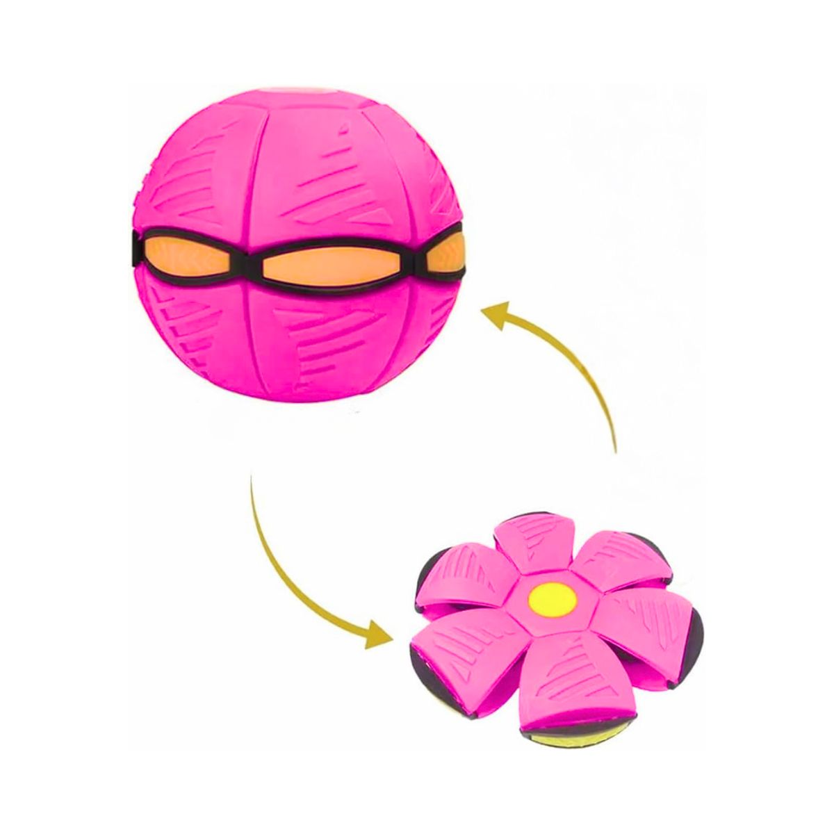 GENERICO - Pelota mágica frisbee soccer para niños y mascotas Rosado