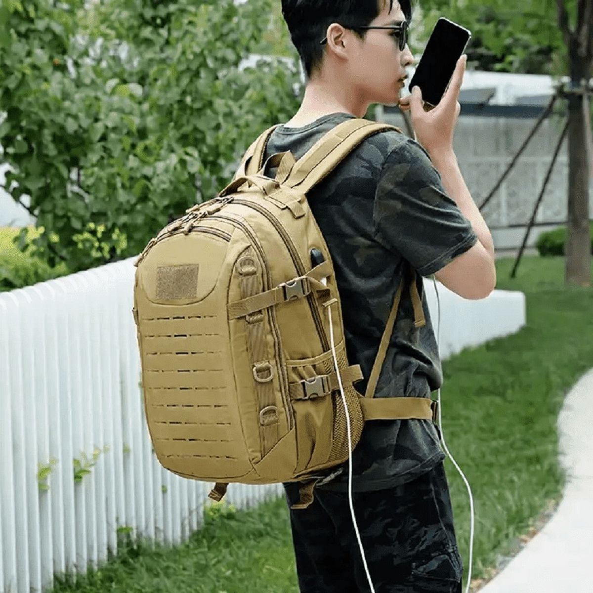 GENERICO - Mochila Táctica Militar 40L Multifunción Portalaptop Outdoor Deportes