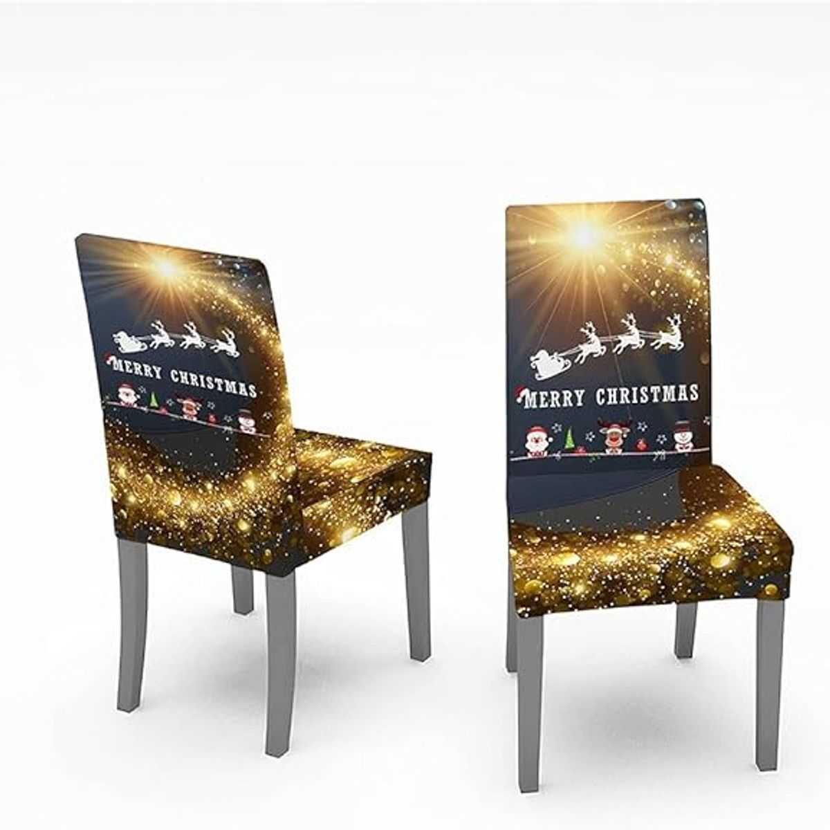 GENERICO - Funda Navideña Para Silla Pack x4
